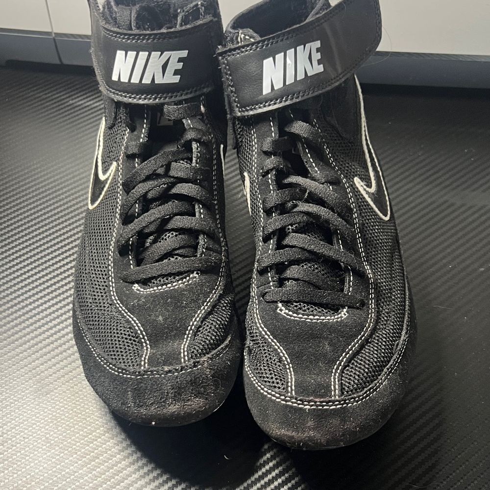 Nike Black and White High-Top Sneakers